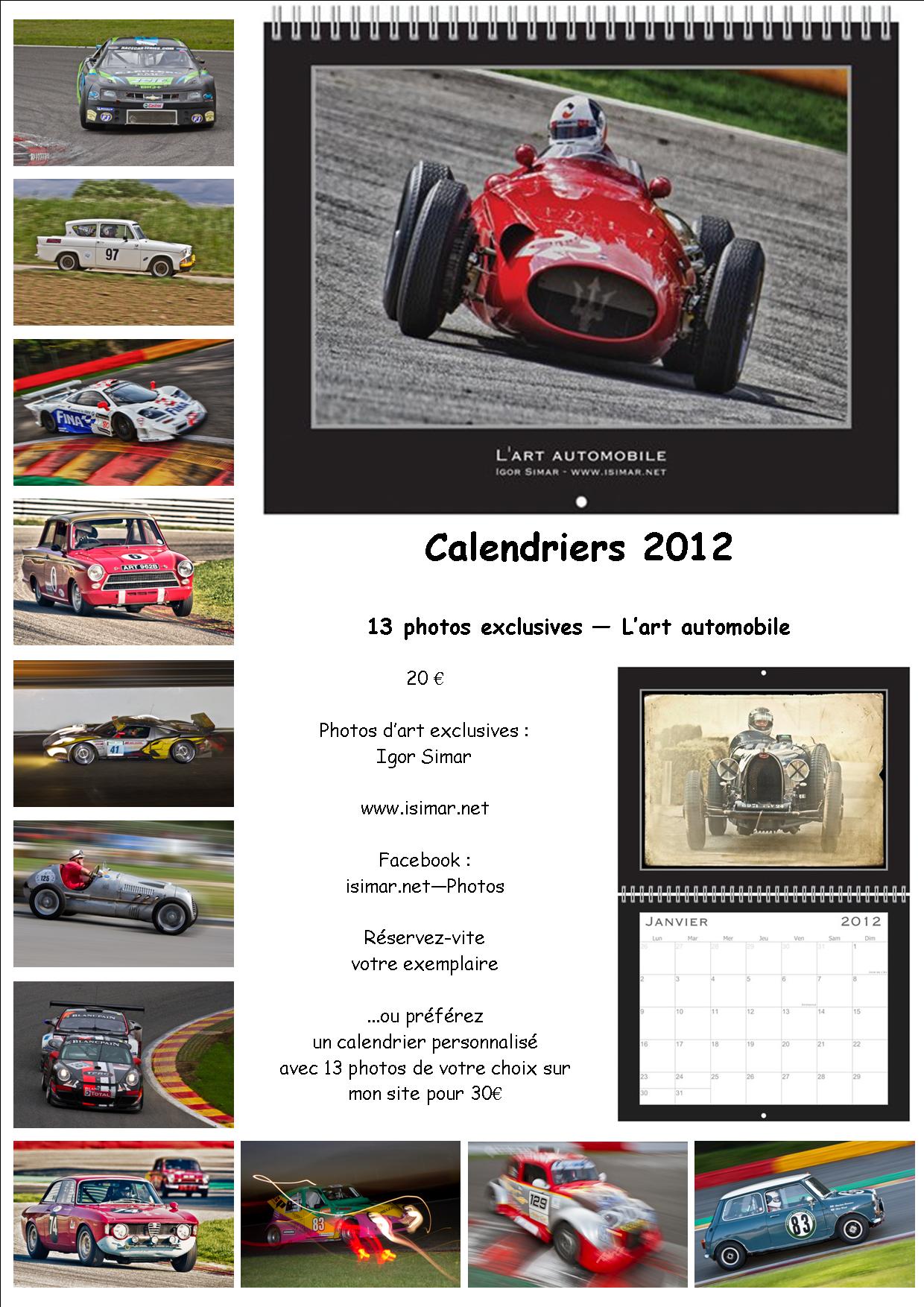 CALENDRIERS 2012